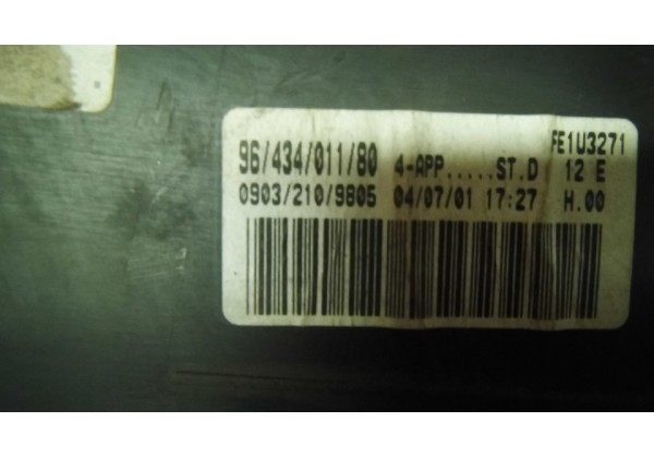 Щиток приладів Peugeot 206, DIESEL, 9643401180, 09032109805